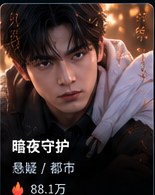 黄果短剧app下载《暗夜守护》悬疑短剧海报
