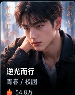 黄果短剧app下载《逆光而行》校园青春短剧海报